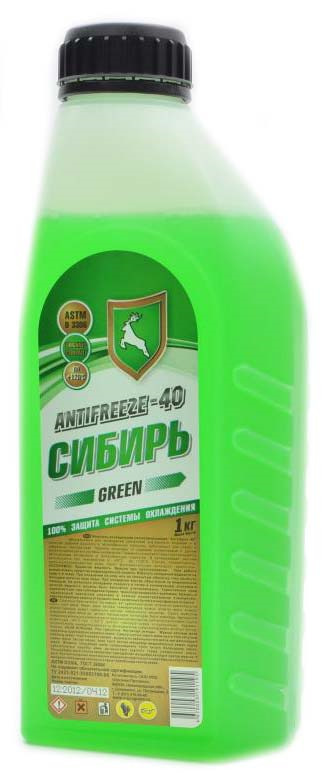 Антифриз -40 Сибирь зеленый 0,9кг
