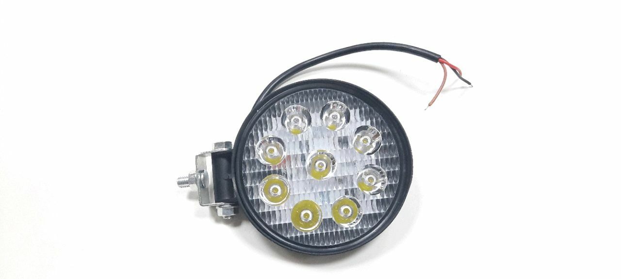Far LED 12-80V, (9 LED) rotund