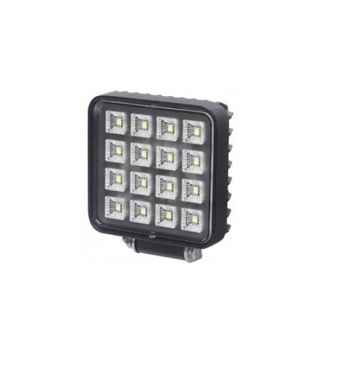 Фара рабочая LED (квадрат.) 12/24V (с выключ.) 16 LED