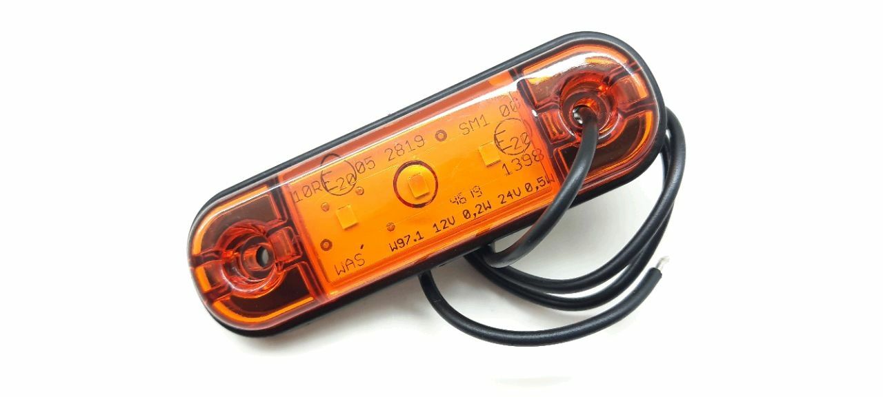 Фонарь габаритный диод LED (L5051W) желт.
