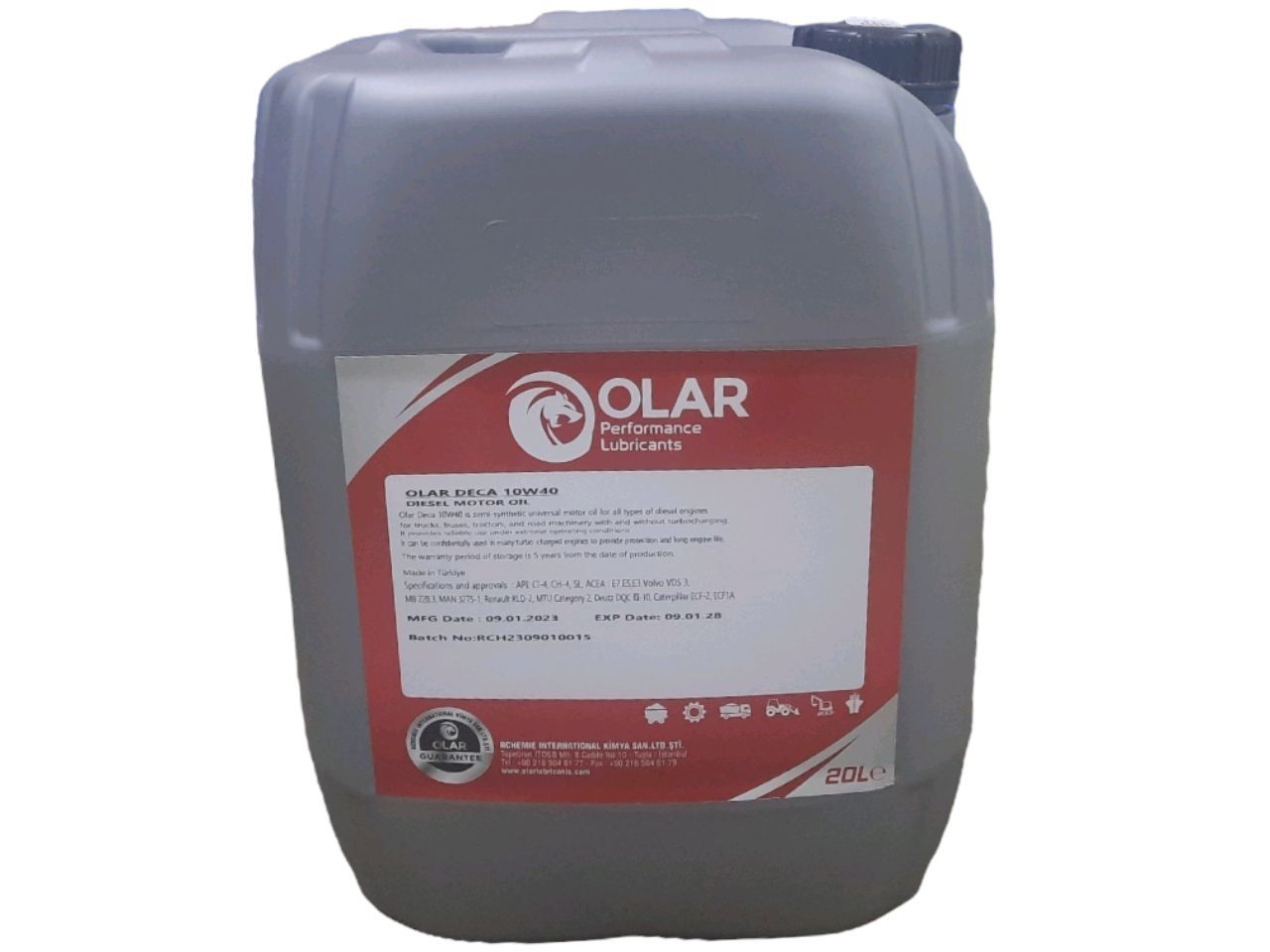 OLAR Deca 10W-40 Semi Synthetic Diesel CI-4 20L