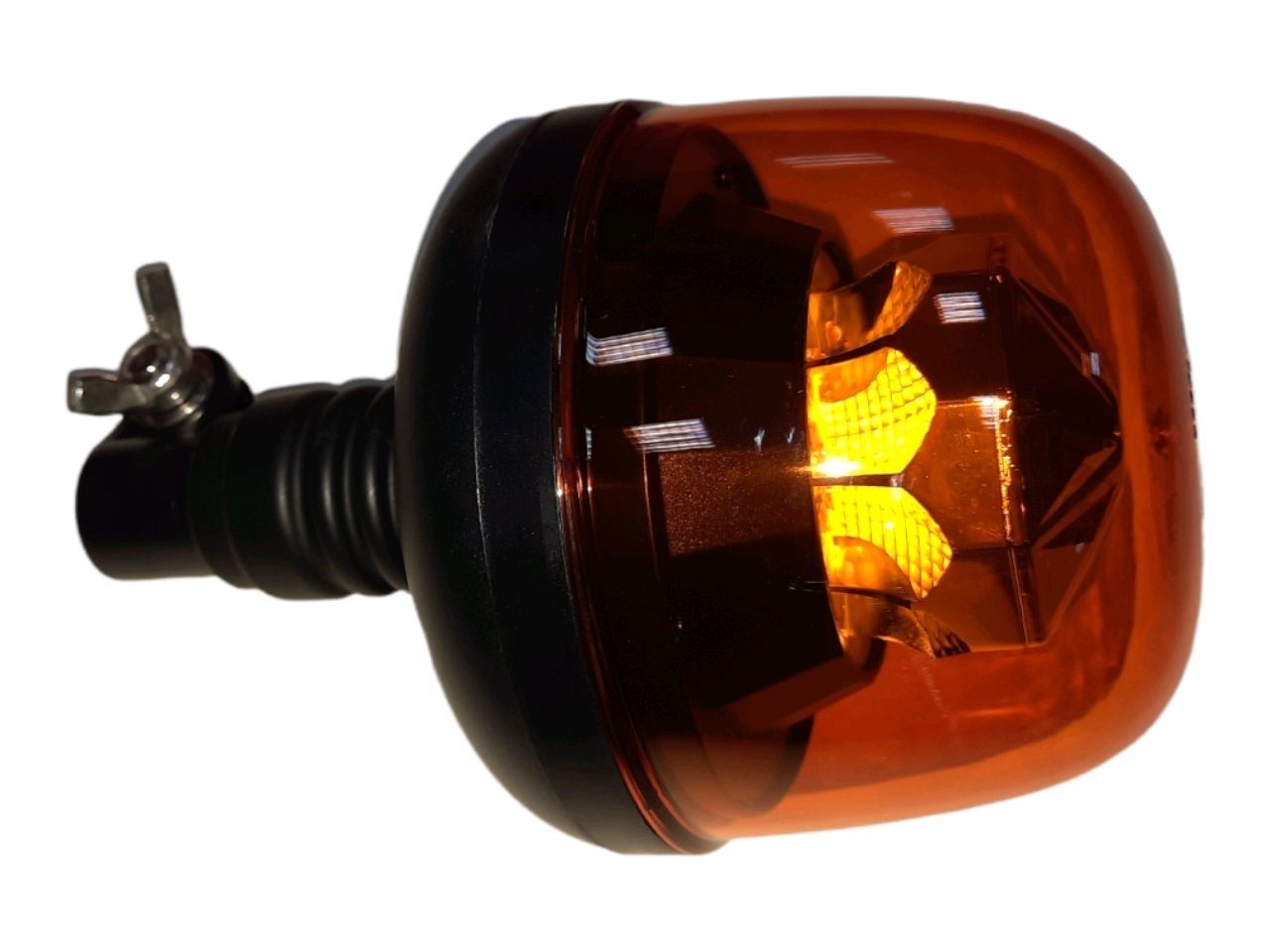 Проблесковый маячок (оранжевый) 12V/24V LED (28 W, 10 LED) держ.