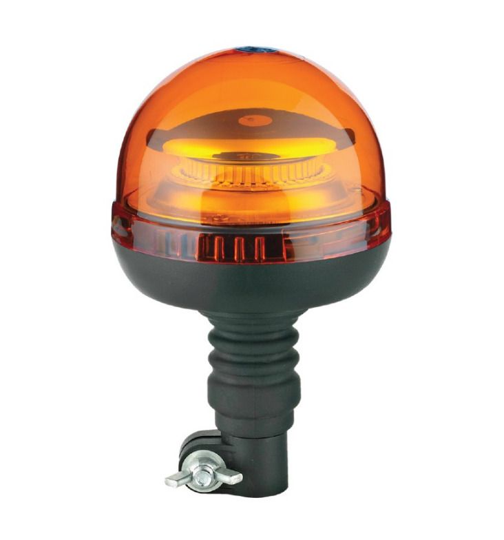Проблесковый маячок (оранжевый) 12V/24V LED (держ.) D-128, H-210
