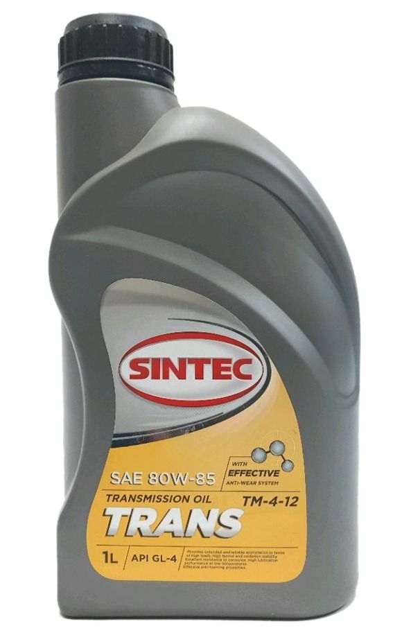 SINTEC масло SAE 80W-85 API GL-4  ( ТМ 4-12) 1л