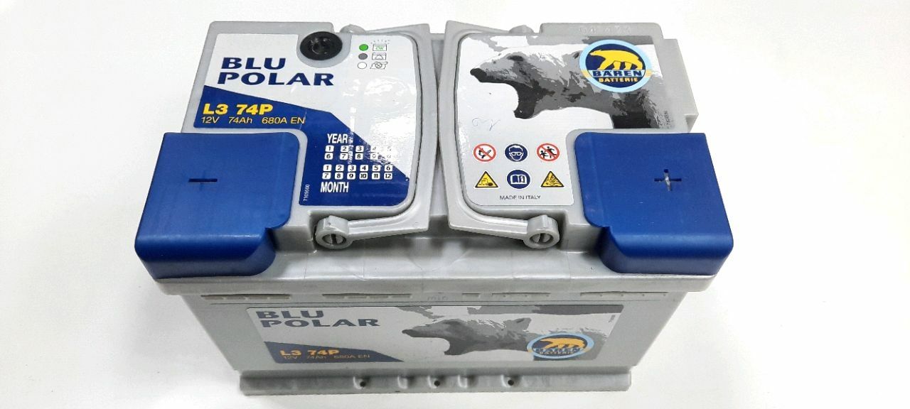 Baterie auto BAREN (Blu polar) 74Аh E