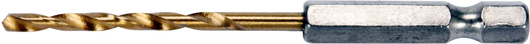 Burghiu HSS-TiN 3.0mm (1/4 HEX)