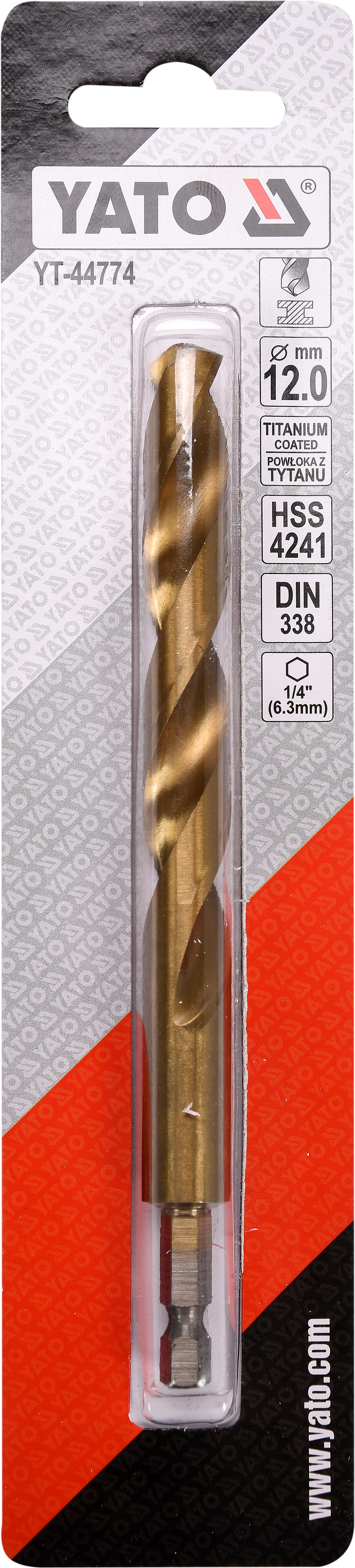 Burghiu HSS-TiN 12.0mm (1/4 HEX)
